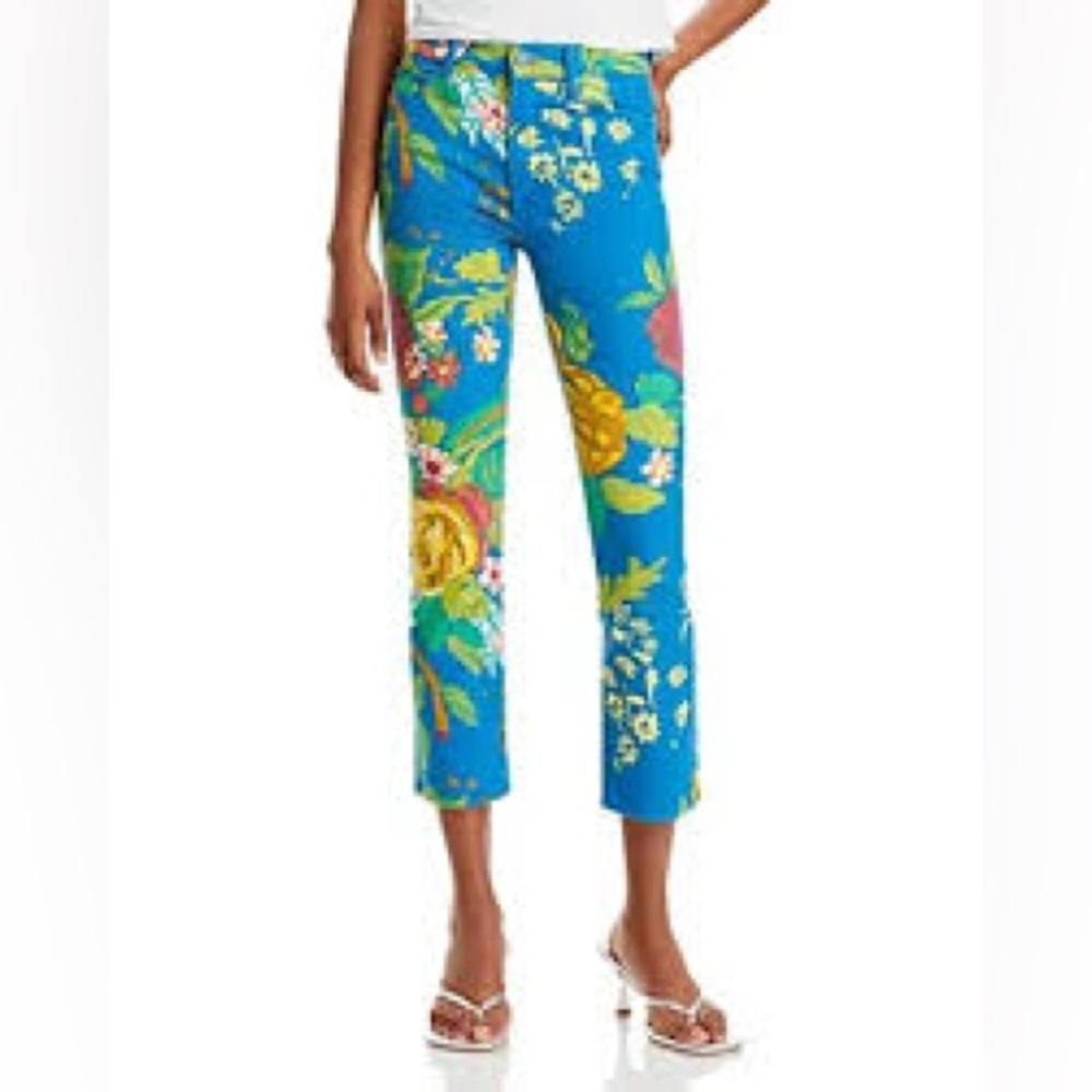 NWOT MOTHER The Mid Rise Dazzler Cropped Jeans in Late Bloomer Size 29